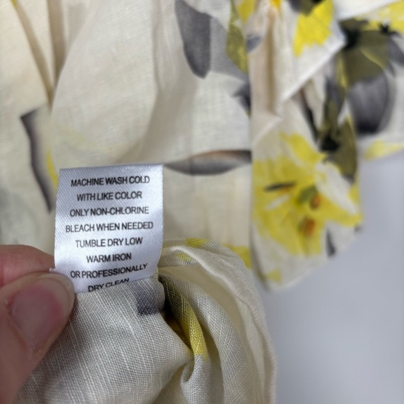 Hester & Orchard Linen Blend Short Sleeve Top Size M - Picture 5 of 6